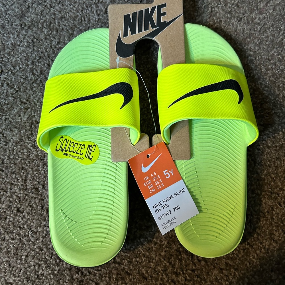 Nike Kids Slide Sandals - Bright Yellow